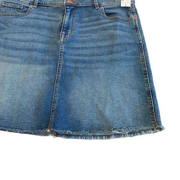 NWT Maurice’s Blue Denim Stretch Jean Mini Skirt - Picture 2 of 5